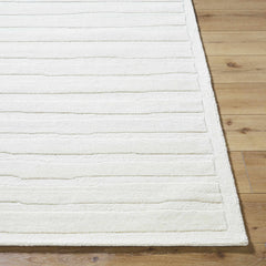 Zerah White Wool Area Rug - Clearance - Ornate Home