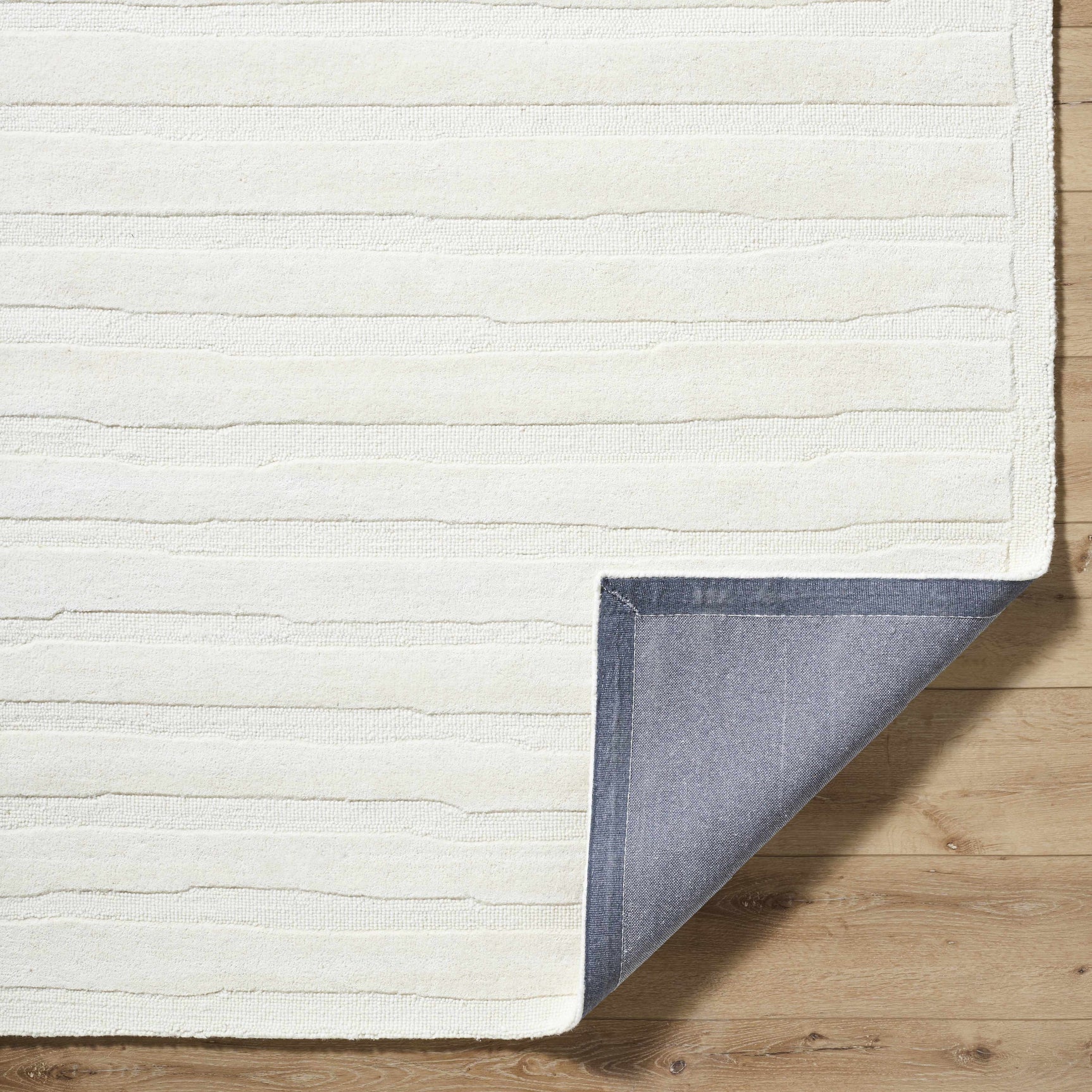 Zerah White Wool Area Rug - Clearance - Ornate Home