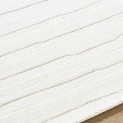 Zerah White Wool Area Rug - Clearance - Ornate Home
