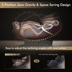 Zero Gravity Full Body Massage Chair with SL Track and Yoga Stretching - Ornate Home