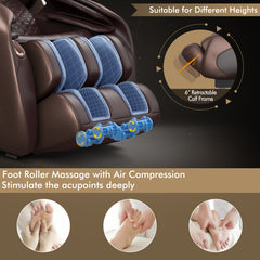 Zero Gravity Full Body Massage Chair with SL Track and Yoga Stretching - Ornate Home