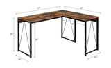 Zetri Weathered Oak/Black Writing Desk - Ornate Home