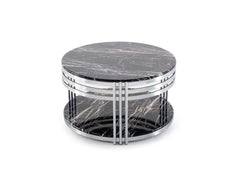 Zeus 331 Black/Silver Coffee Table - Ornate Home