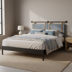 Zeva Gray Floating Queen Headboard - Ornate Home