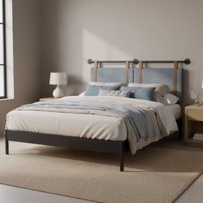 Zeva Gray Floating Queen Headboard - Ornate Home