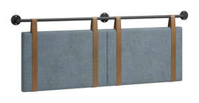 Zeva Gray Floating Queen Headboard - Ornate Home