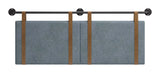 Zeva Gray Floating Queen Headboard - Ornate Home
