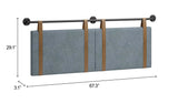 Zeva Gray Floating Queen Headboard - Ornate Home