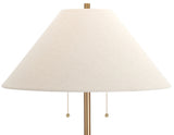 Zeva Tan/Gold Floor Lamp - Ornate Home
