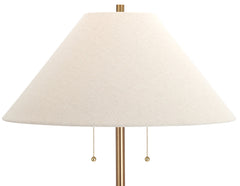 Zeva Tan/Gold Floor Lamp - Ornate Home