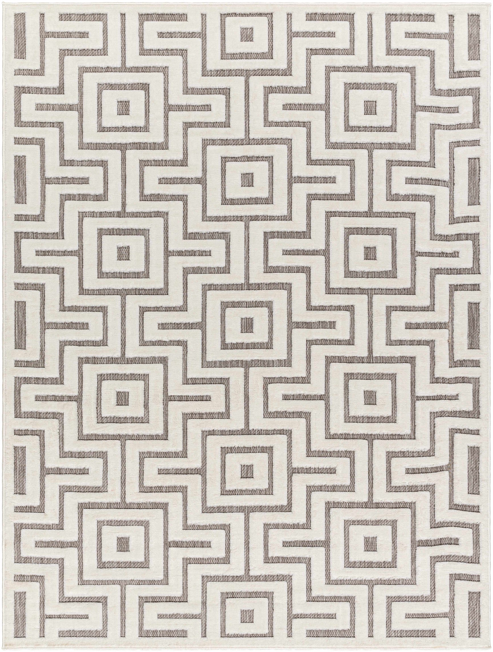 Zevi Beige Outdoor Rug - Clearance - Ornate Home