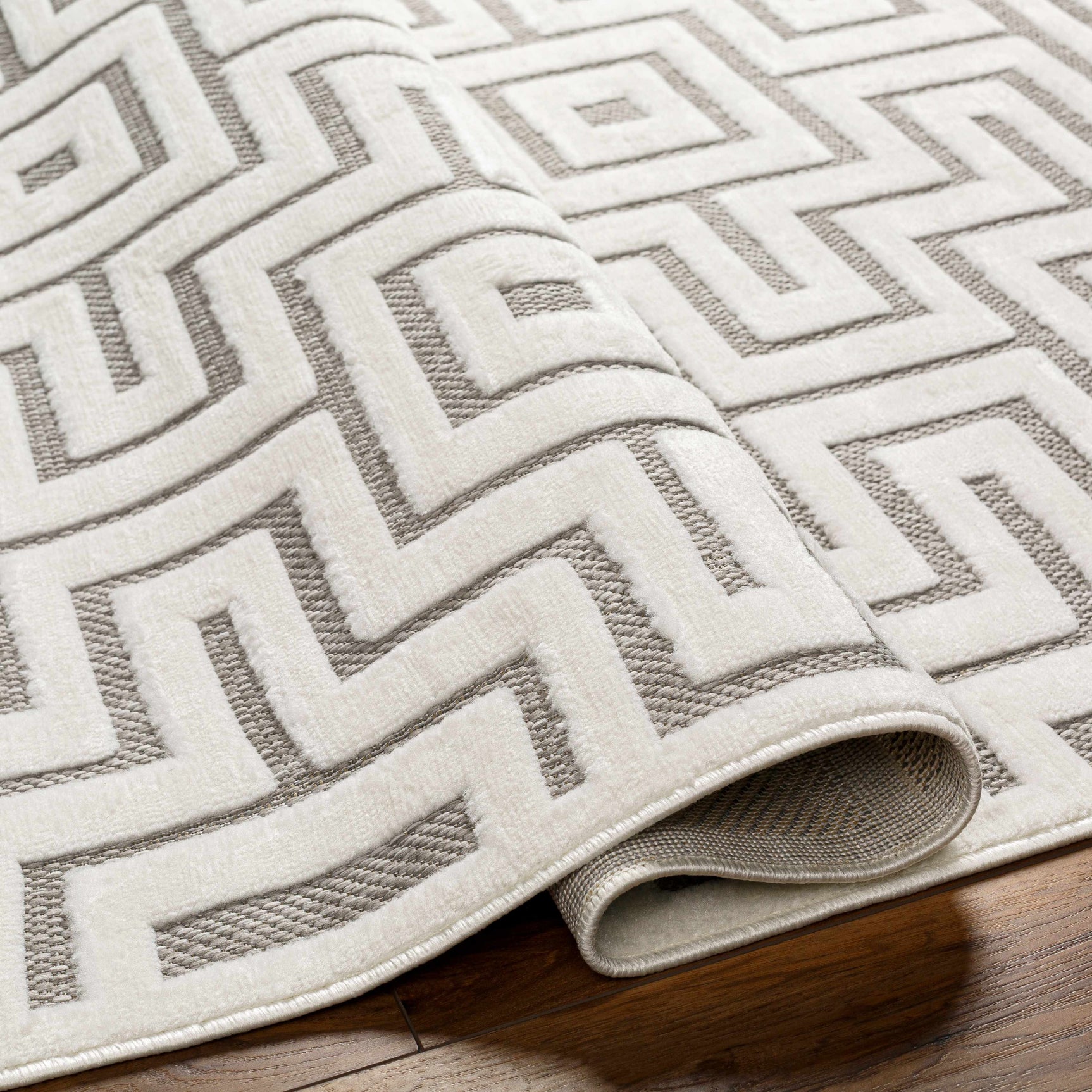 Zevi Beige Outdoor Rug - Clearance - Ornate Home