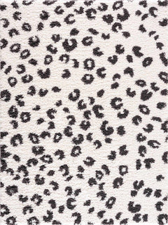 Zhen Black Spots Leopard Rug - Clearance - Ornate Home