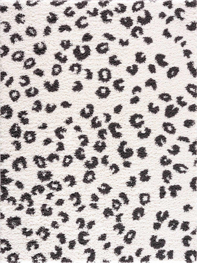 Zhen Black Spots Leopard Rug - Clearance - Ornate Home