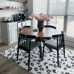 Zhen Black Spots Leopard Rug - Clearance - Ornate Home