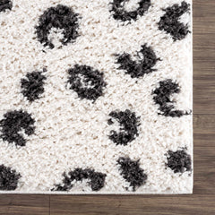 Zhen Black Spots Leopard Rug - Clearance - Ornate Home