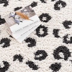 Zhen Black Spots Leopard Rug - Clearance - Ornate Home
