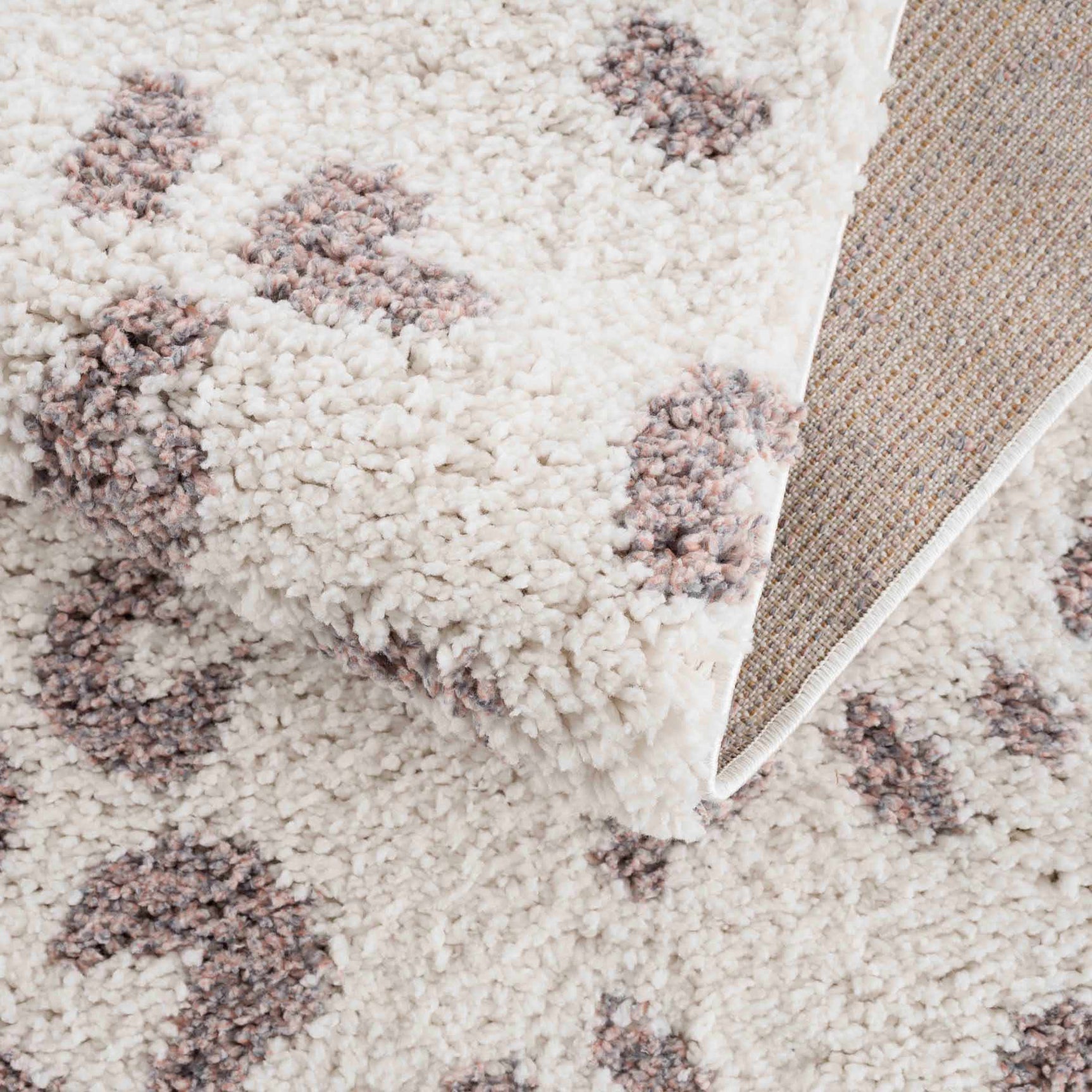 Zhen Pink & White Area Rug - Clearance - Ornate Home