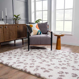 Zhen Pink & White Area Rug - Clearance - Ornate Home