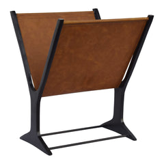 Ziff Light Brown Magazine Holder - Ornate Home