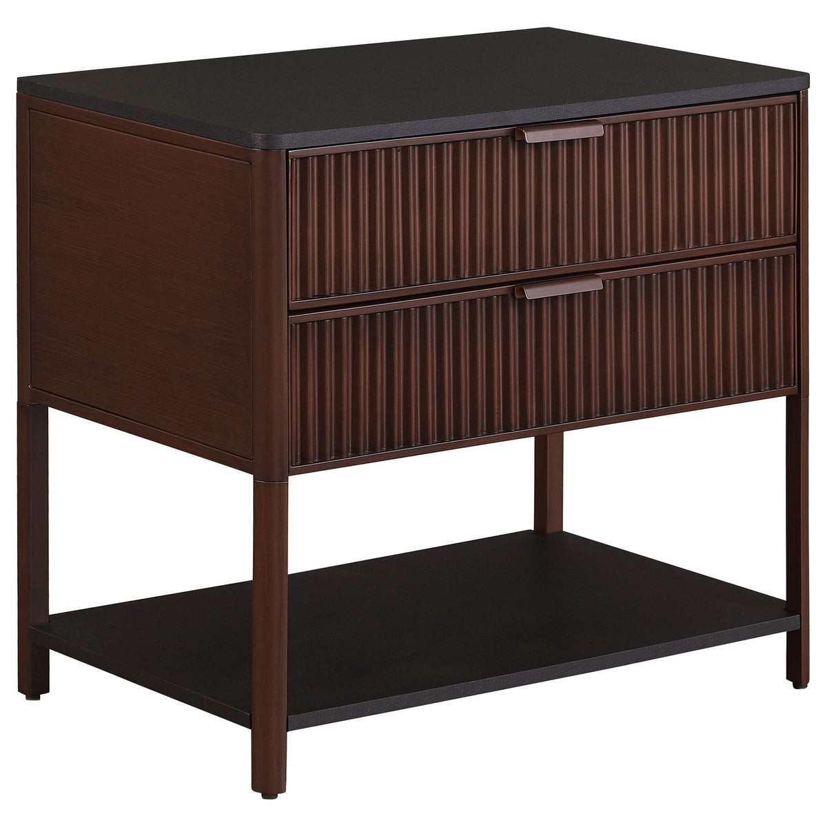 Coaster Zimmerlee Rust Brown Side Table | Ornate Home