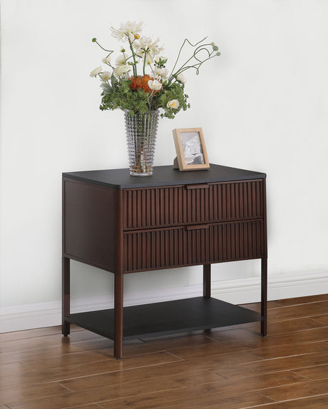 Zimmerlee Rust Brown Side Table - Ornate Home