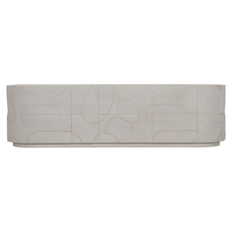 Zina Stonecast Cocktail Table - Ornate Home