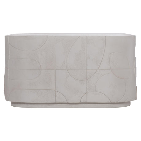 Zina Stonecast Cocktail Table - Ornate Home