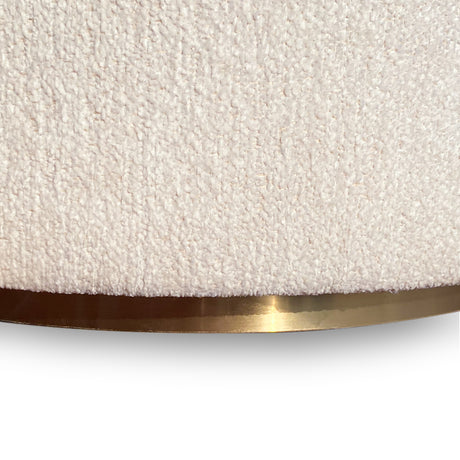 Zinnia Fully Upholstered Swivel Chair in Dune Chenille - Ornate Home