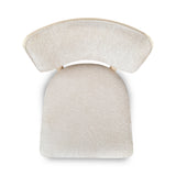 Zinnia Wood Back Dining Chair in White Sand and Dune Chenille (Set of 2) - Ornate Home