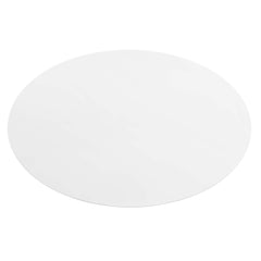 Zinque Gold/White 42" Oval Dining Table - Ornate Home