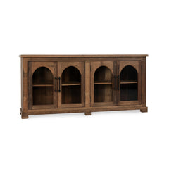 Zion Natural 4 Door Cabinet - Ornate Home