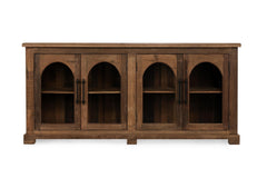 Zion Natural 4 Door Cabinet - Ornate Home