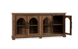 Zion Natural 4 Door Cabinet - Ornate Home