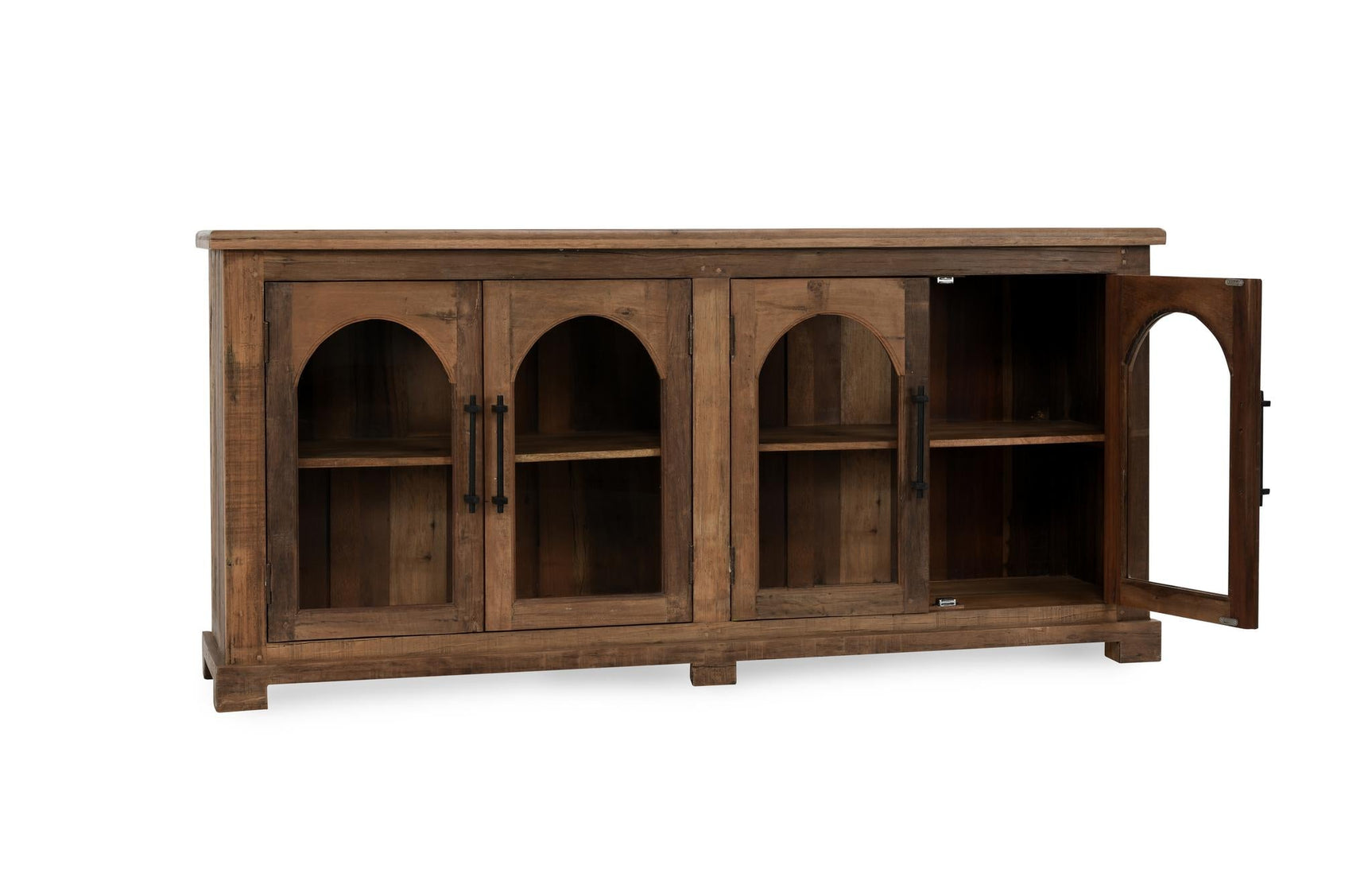 Zion Natural 4 Door Cabinet - Ornate Home