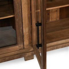 Zion Natural 4 Door Cabinet - Ornate Home