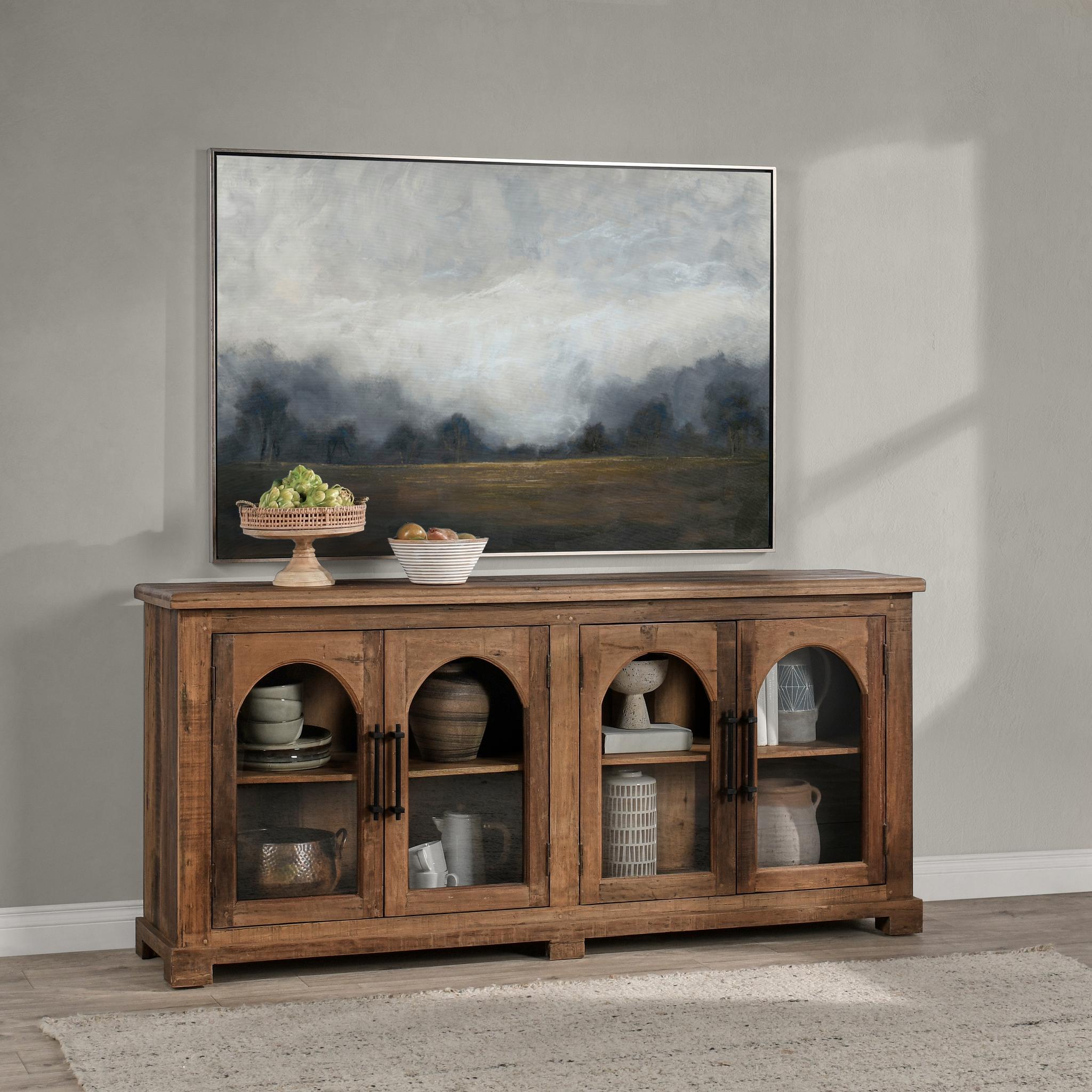 Zion Natural 4 Door Cabinet