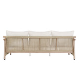 Zira Beige/Brown 5-Piece Patio Sofa Set - Ornate Home