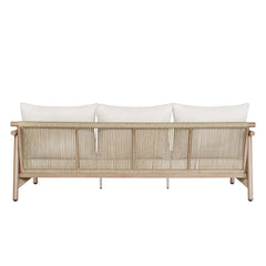Zira Beige/Brown 5-Piece Patio Sofa Set - Ornate Home