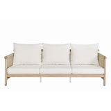 Zira Beige/Brown 5-Piece Patio Sofa Set - Ornate Home