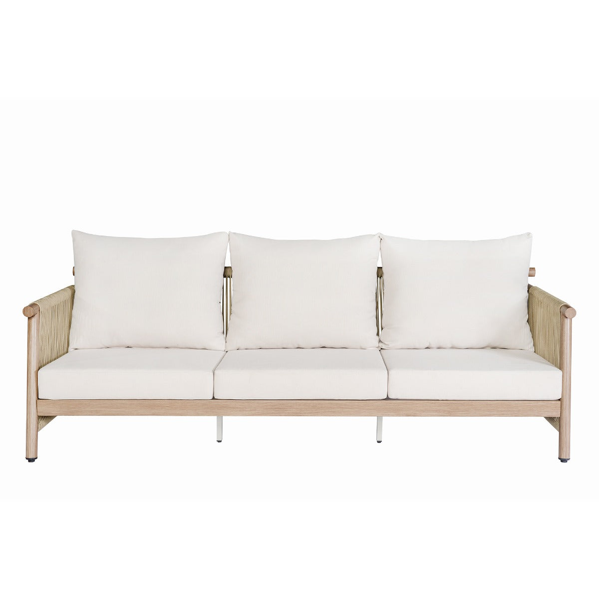 Zira Beige/Brown 5-Piece Patio Sofa Set - Ornate Home