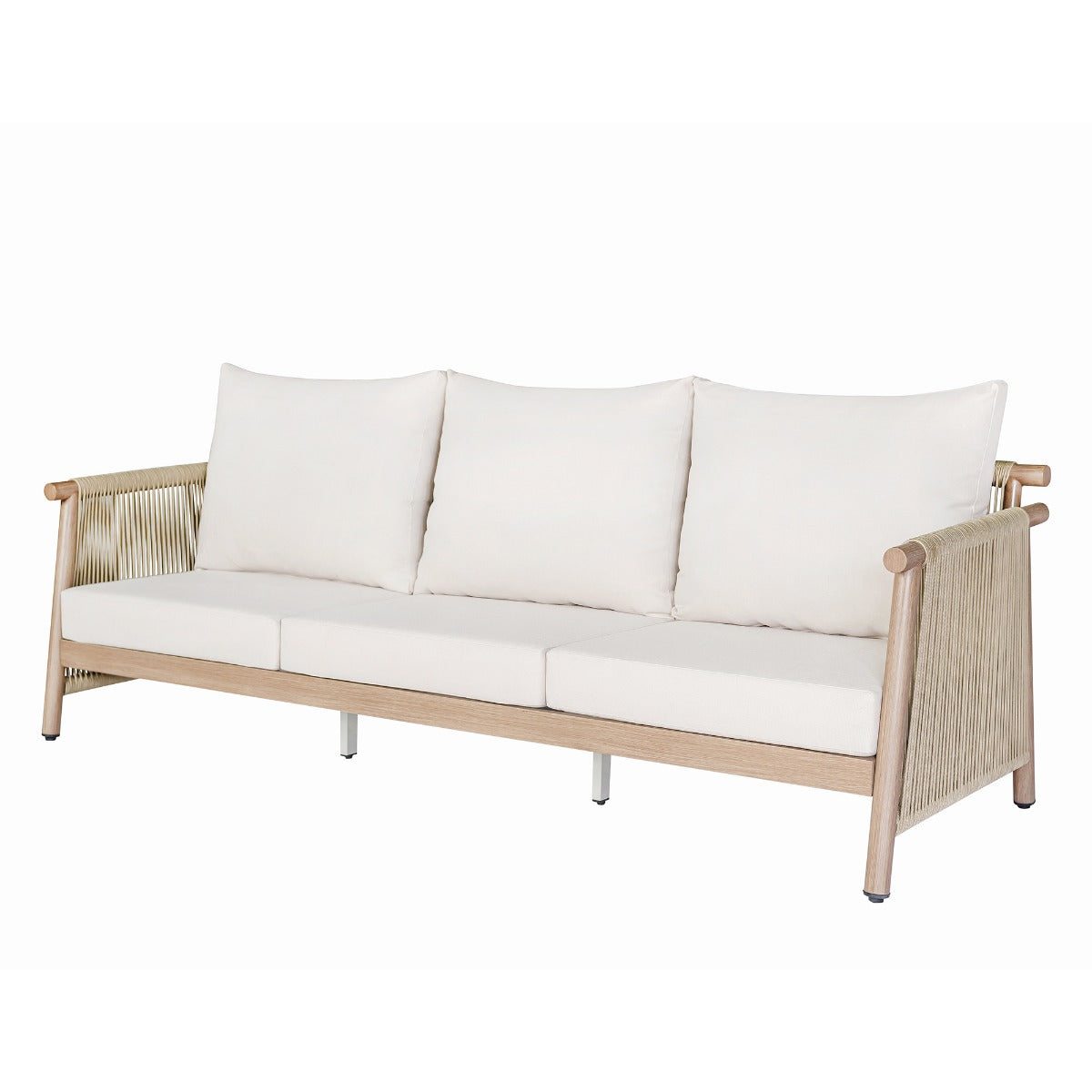 Zira Beige/Brown 5-Piece Patio Sofa Set - Ornate Home
