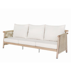 Zira Beige/Brown 5-Piece Patio Sofa Set - Ornate Home