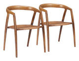 Ziran Walnut Dining Chair (Set of 2) - Ornate Home