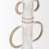 Ziva White Large Distressed Metal Sculptural Object - Ornate Home