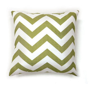 Zoe Green Chevron 22x22 Pillow (Set of 2) - Ornate Home