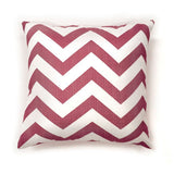 Zoe Ivory/Red Pillow (Set of 2) - Ornate Home