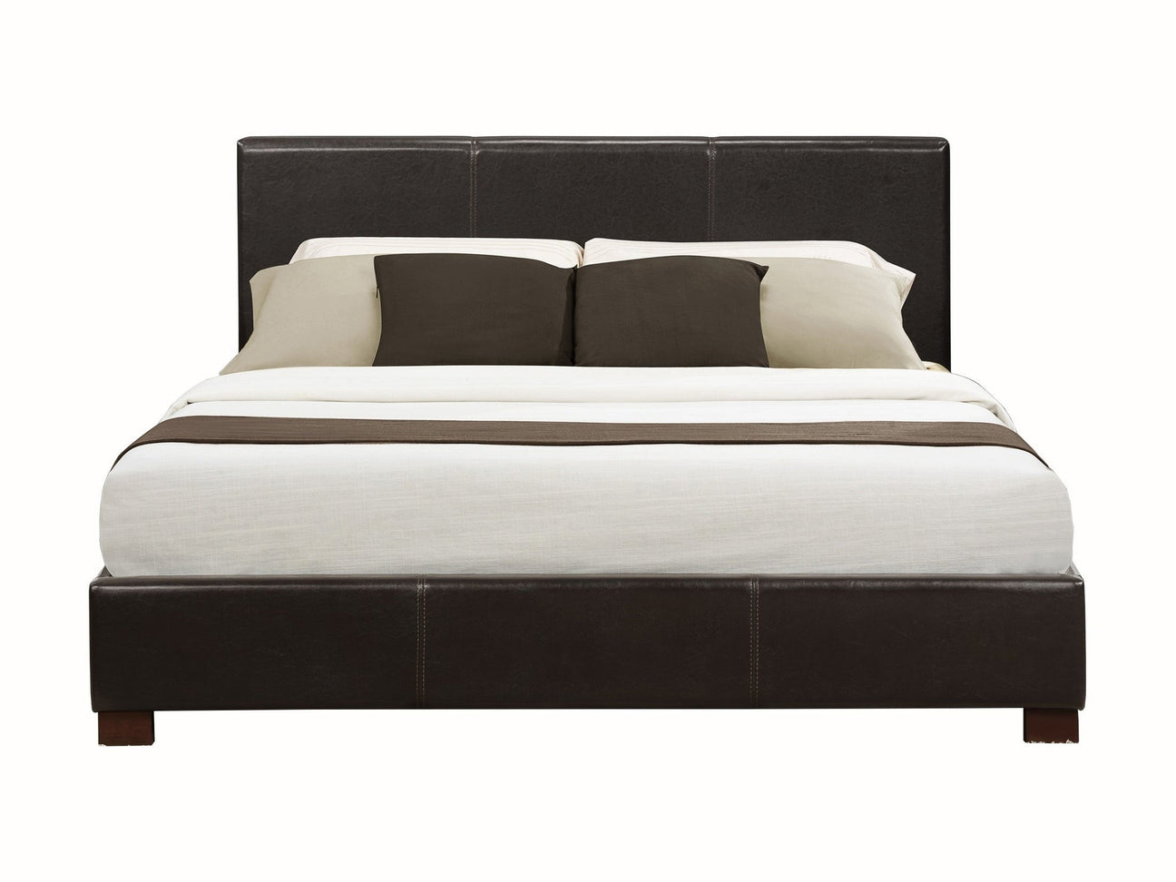 Zoey Brown Full Platform Bed - Ornate Home