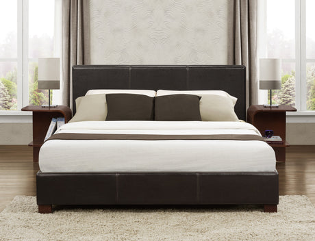 Zoey Brown Full Platform Bed - Ornate Home