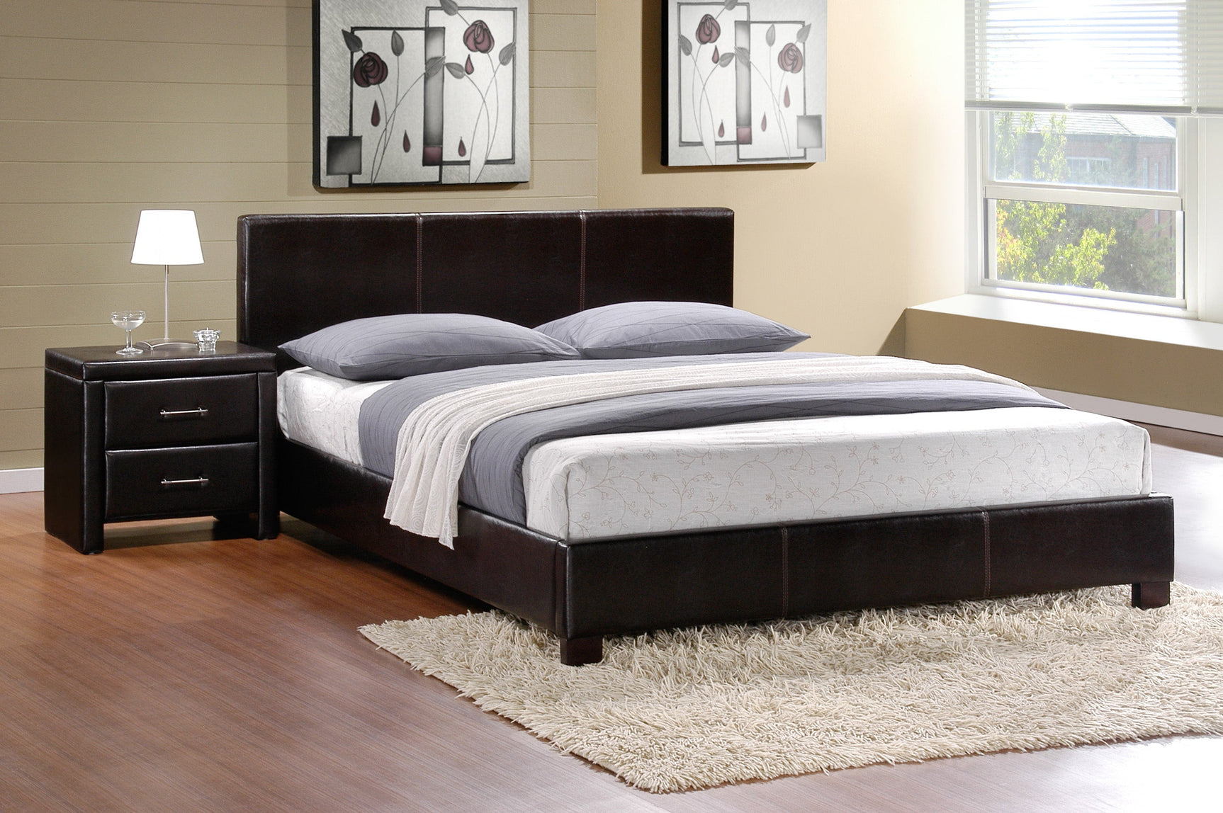 Zoey Brown Full Platform Bed - Ornate Home